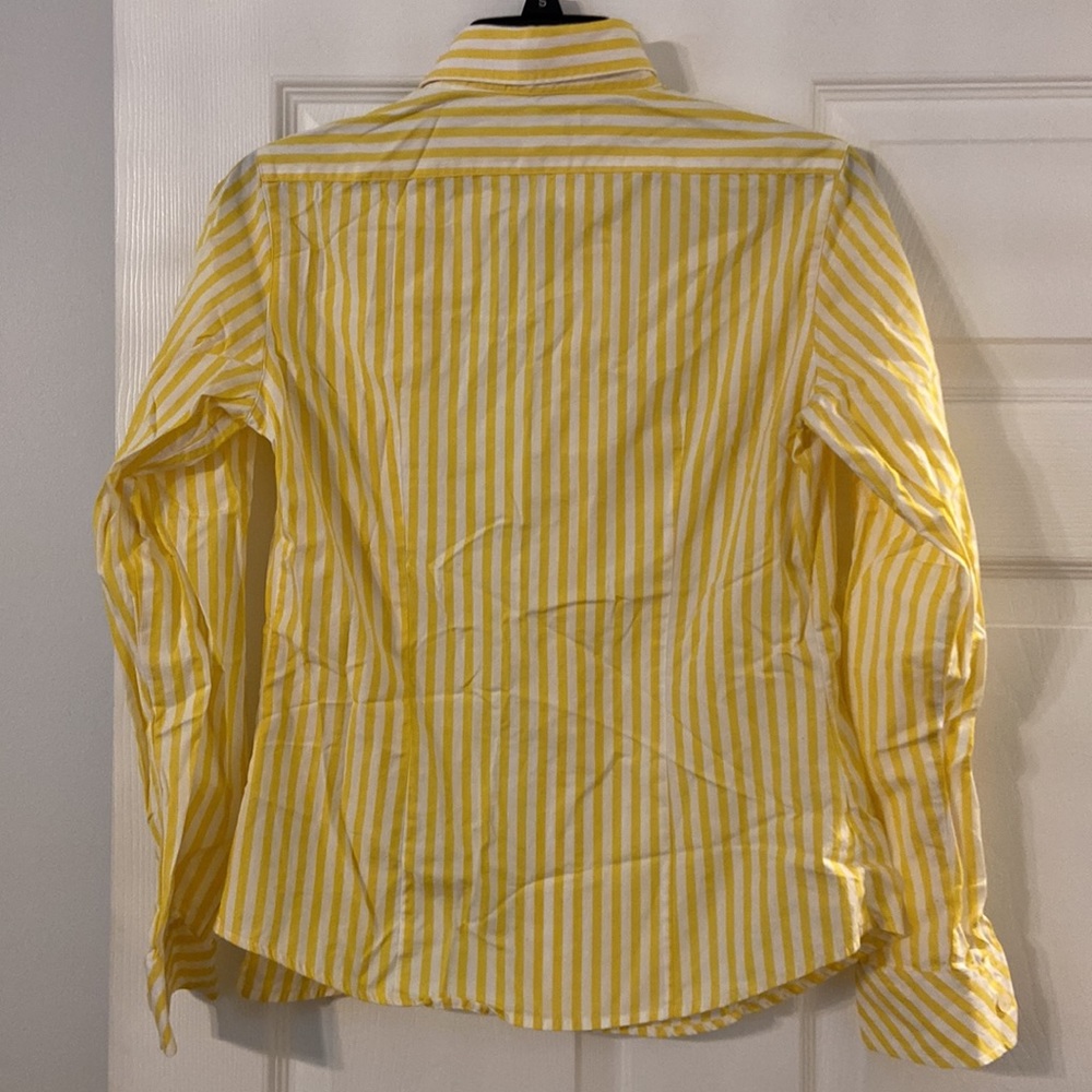 Lilly Pulitzer Vintage Unique Shirt size 2 excellent condition yellow and white - Picture 5 of 12